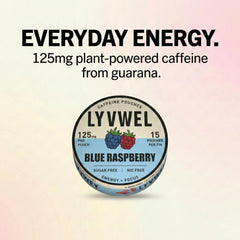 LyvWel guarana seed extract ingredient highlighting natural caffeine for mental focus.