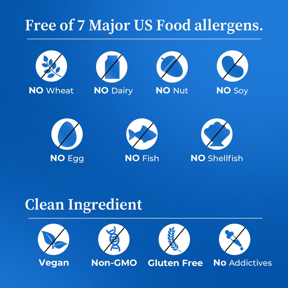 M inch ingredient list image notes prebiotics and methylated vitamins benefits.