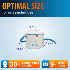 Continuous mode provides uninterrupted ice circulation when longer sessions are needed