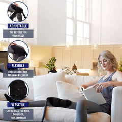 M Pain Management Technologies elbow-fit pad delivers focused cooling for joint comfort.