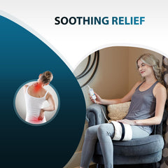 Thermotech heating pad soft flannel cover close-up highlights comfortable moisture-infused heat