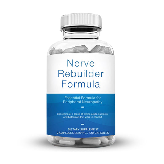 M Pain Management Technologies Nerve Support bottle front view showing product identity and design.
