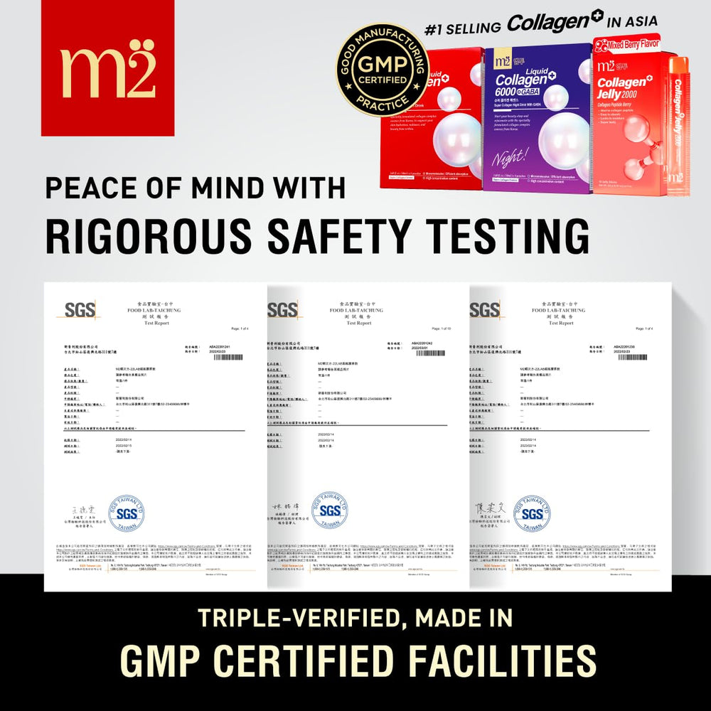 m2 Ingredients: pomegranate, orange, and vitamin C natural antioxidants
