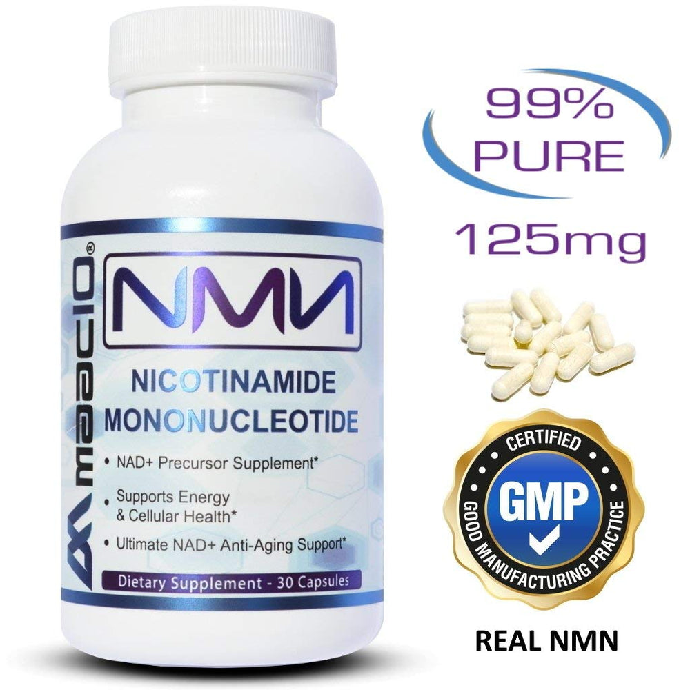 Packaging box with GMP and NSF certification emphasized for quality