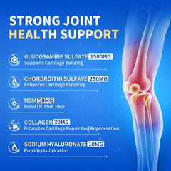 MABEFY label nutrition facts featuring glucosamine chondroitin MSM blend.