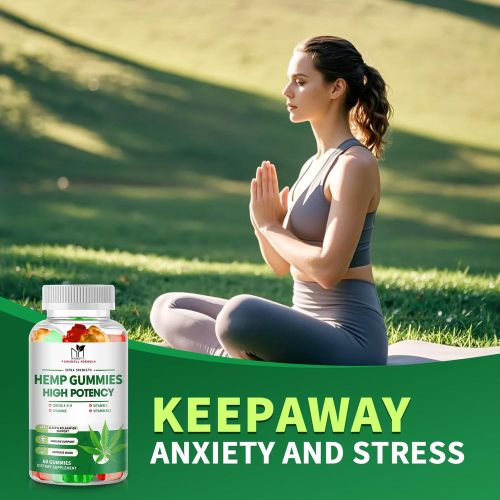 MABEFY magnesium and vitamins blend visible with gummies