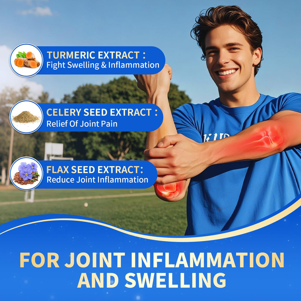 MABEFY packaging highlights joint support with turmeric and hyaluronic options.
