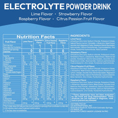 Macmony electrolyte powder packets box on desk, convenient daily hydration solution