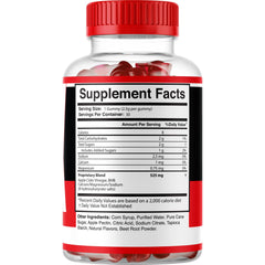Macondo Vigor Boost X gummies health benefits illustration suggesting energy support