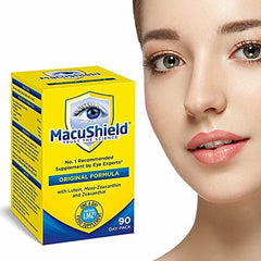 Macushield capsule close-up highlighting simple daily intake.