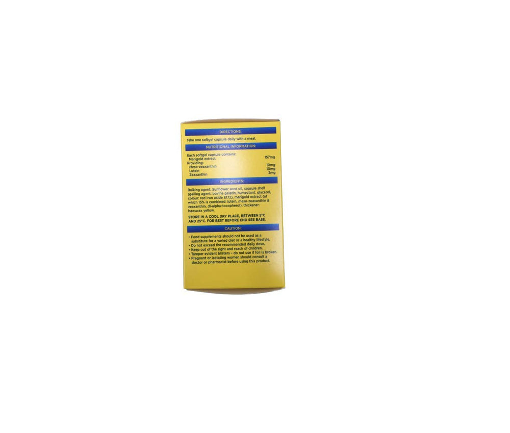 MacuShield capsules natural ingredients image for eye support.