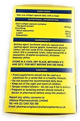 Macushield packaging and label emphasizing brand trust.