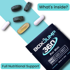 Made Man daily multivitamin bottle label highlighting 30+ vitamins