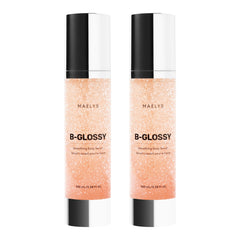 Maelys B-Glossy serum bottle for quick absorption and hydration.