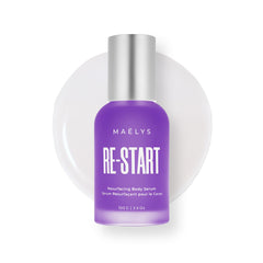 Maelys RE-START bottle close-up for smoother skin.