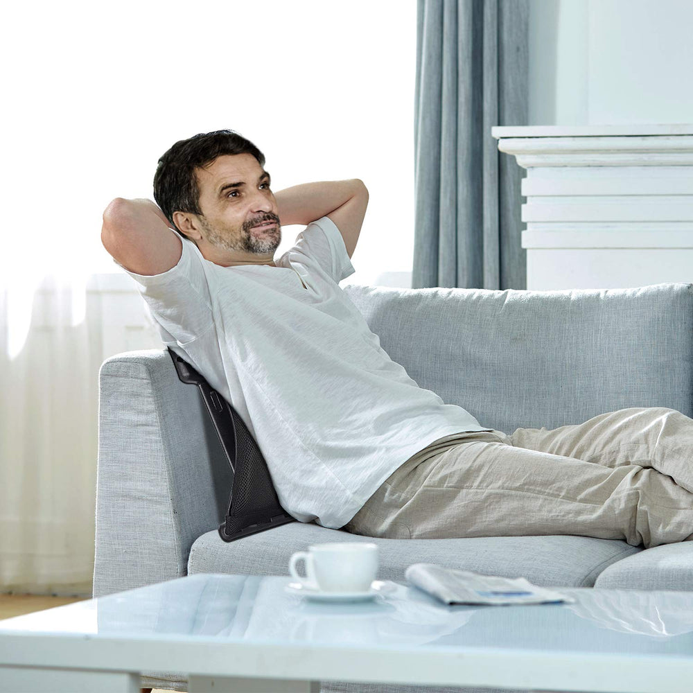 Magic Back Support car use cushion supports comfortable long drives.