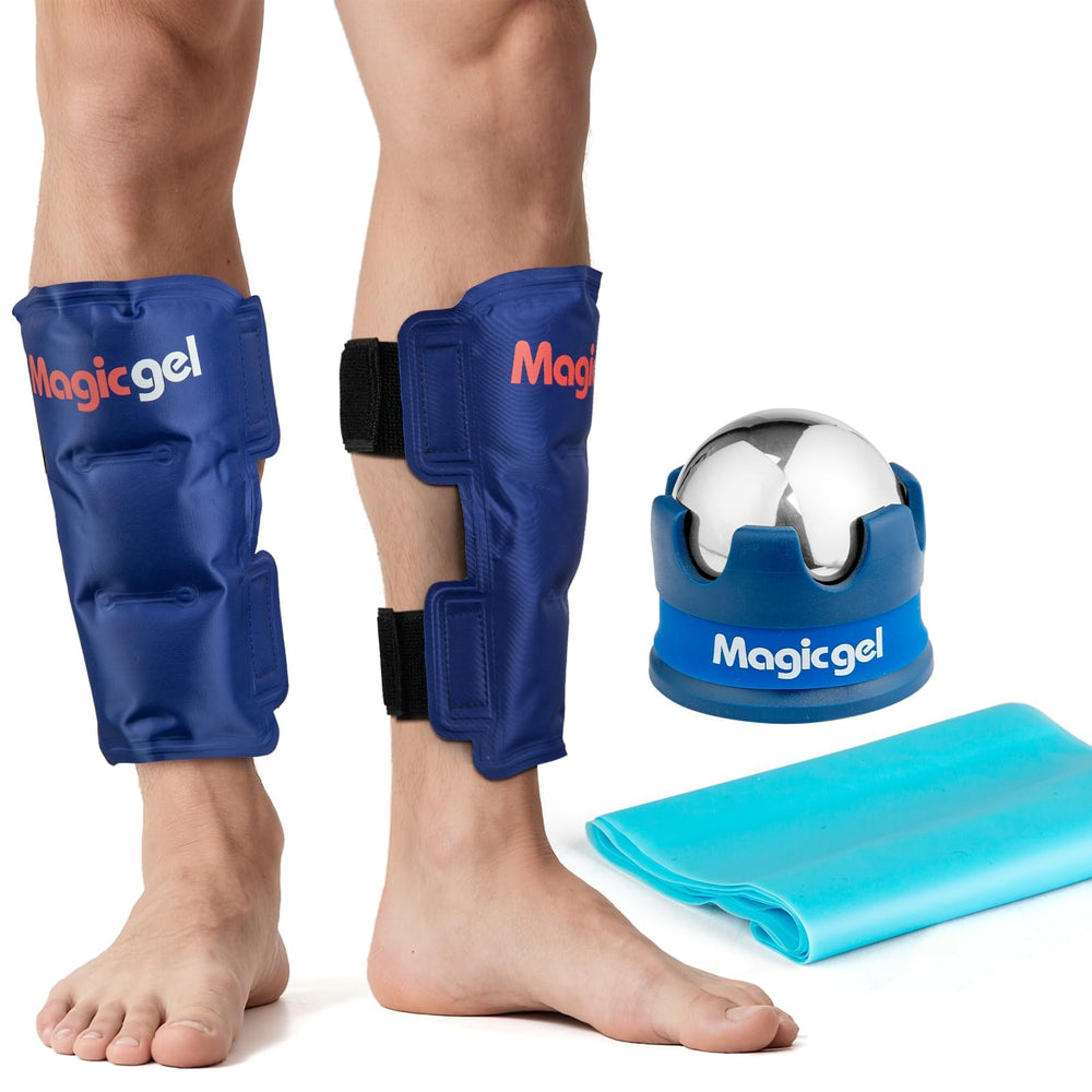 Magic Gel Shin Splint Ice Pack delivers fast cooling to ease swelling after activity