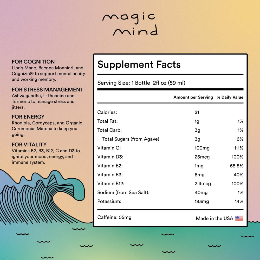 Magic Mind 15-pack display highlights convenient keto-friendly packaging