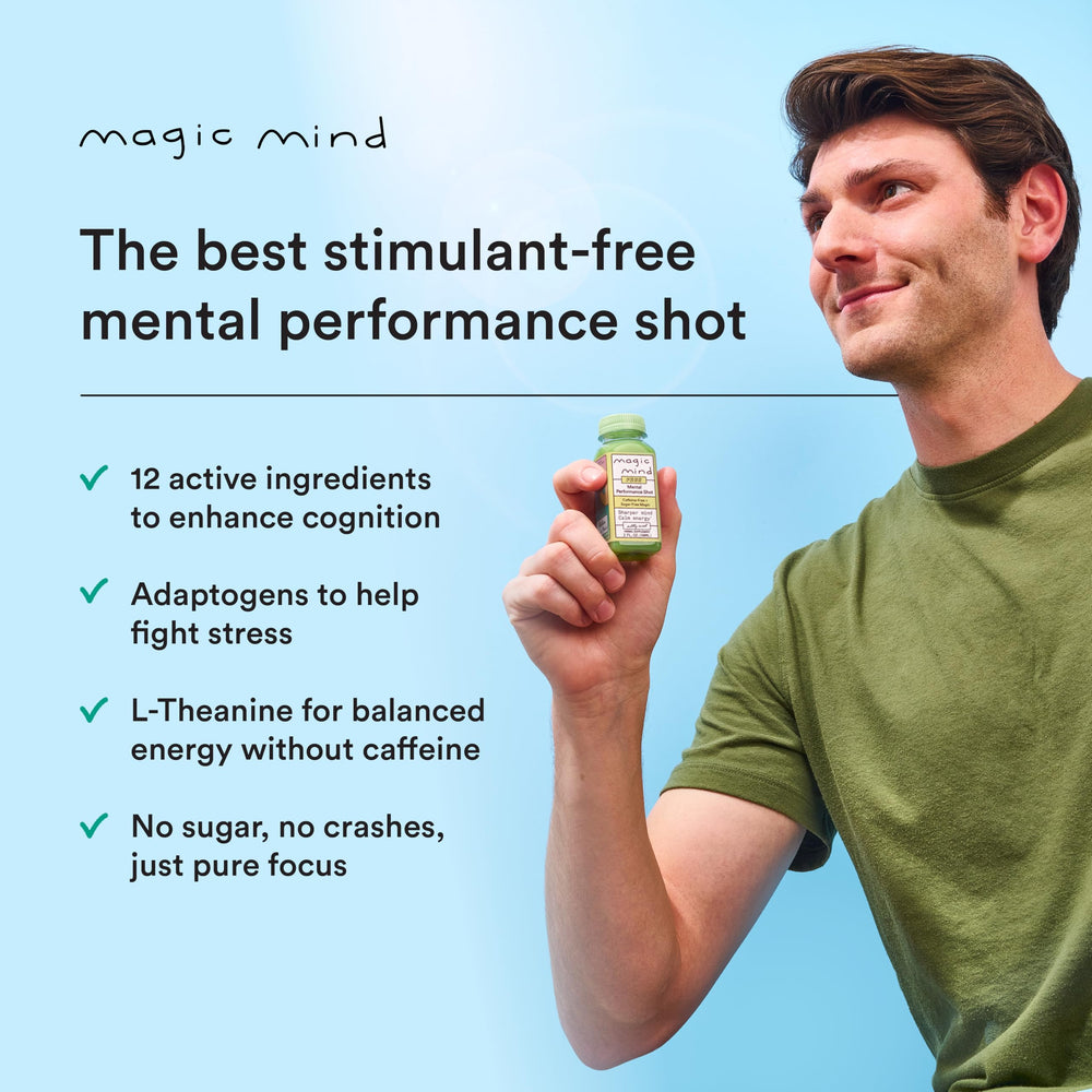 On-the-go packaging of Magic Mind fits into travel and routines.