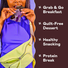 Magic Spoon Treats Double Chocolate bar close-up, rich flavor and low sugar.