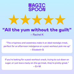 Magic Spoon Salted Caramel bar in a lunchbox, kid-friendly snack option
