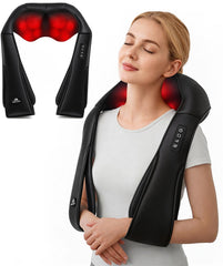 MagicMakers neck massager with soft leather for home relief