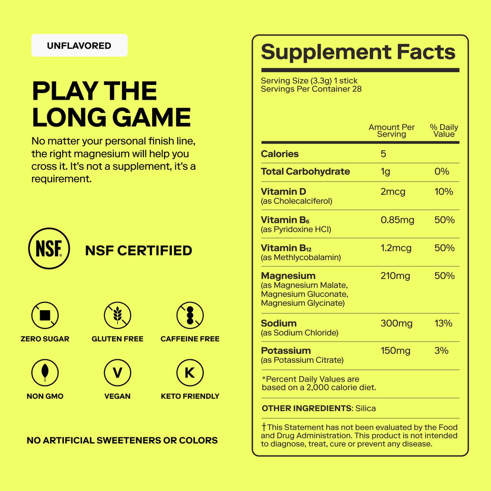 Magna Electrolytes powder variety pack display suggests flavor options for taste testing.