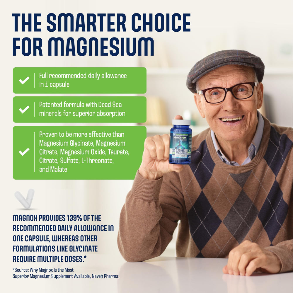 Magnox 520 vegan packaging communicates purity and quality standards.