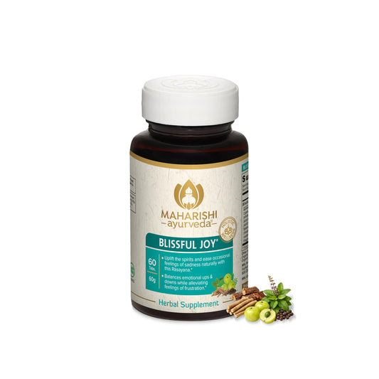 Maharishi Ayurveda Blissful Joy bottle front for daily mood support