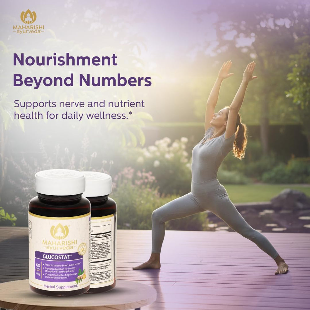 Maharishi Ayurveda Glucostat jambolan seeds contribute to glucose support.