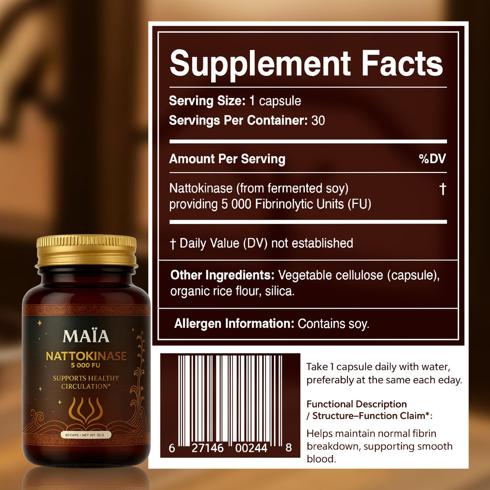 Eco-friendly Maïa packaging open to reveal capsules.