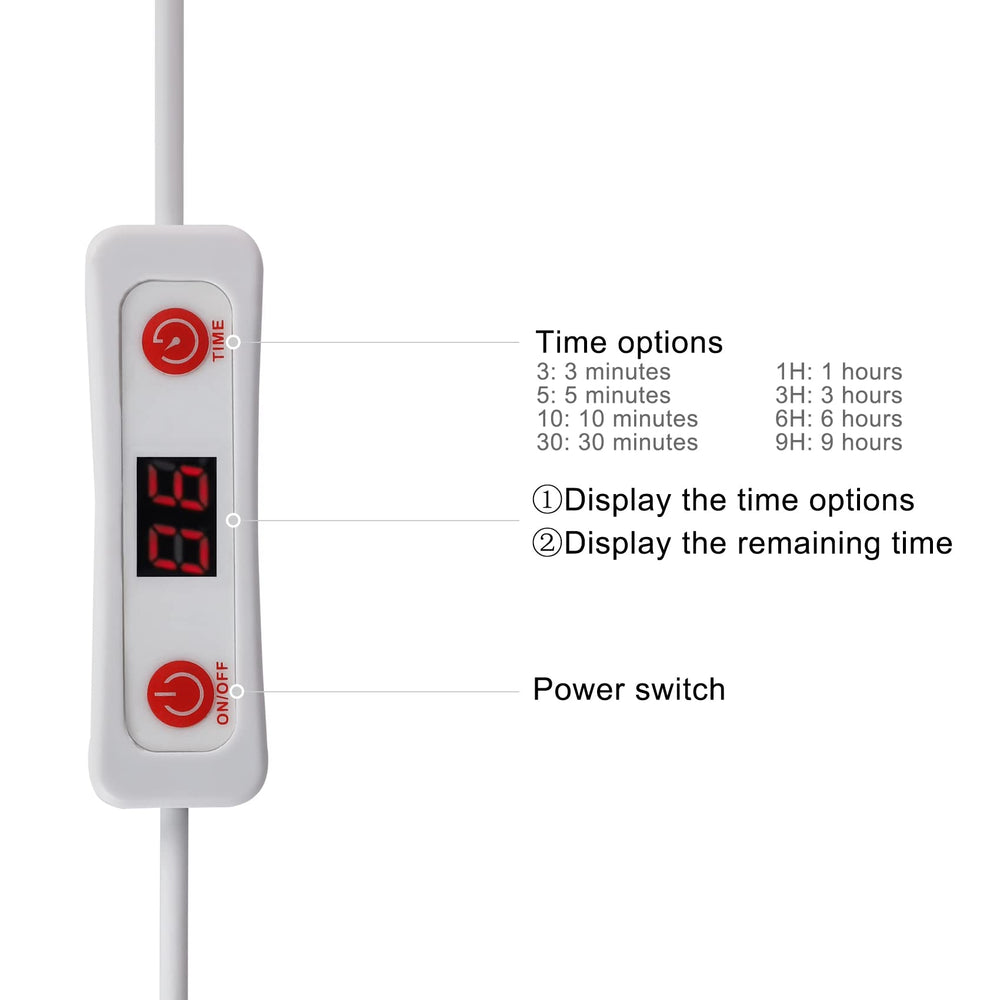 MainENG timer options image shows eight automatic settings for convenience