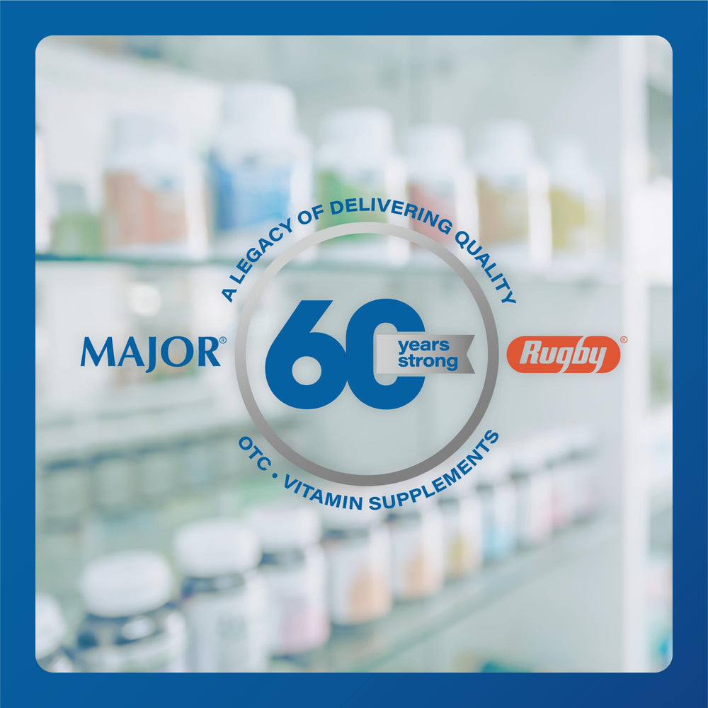 Boxed MAJOR docusate with family-friendly packaging for shared care.