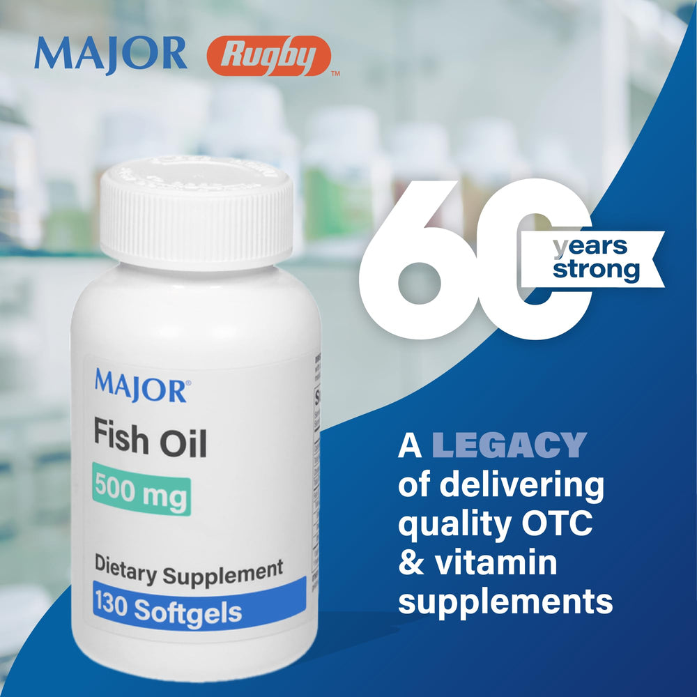 MAJOR Fish Oil ingredients panel emphasizes EPA and DHA for daily nutrition