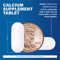 Major Oyster Shell Calcium tablets close-up highlighting round tablets for bone health support.