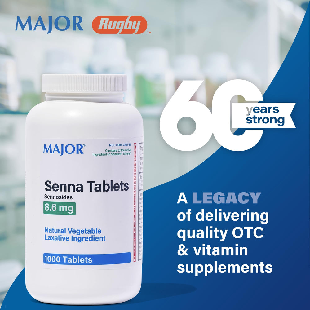 MAJOR Senna tablets ready for nighttime routine.