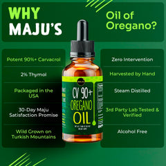 Oil swirls in a glass, illustrating rich aroma from MAJU Drops.