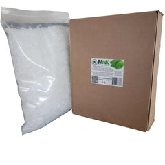 MAK Menthol Crystals in a 5 lb bag ready for long-lasting freshness and spa use.