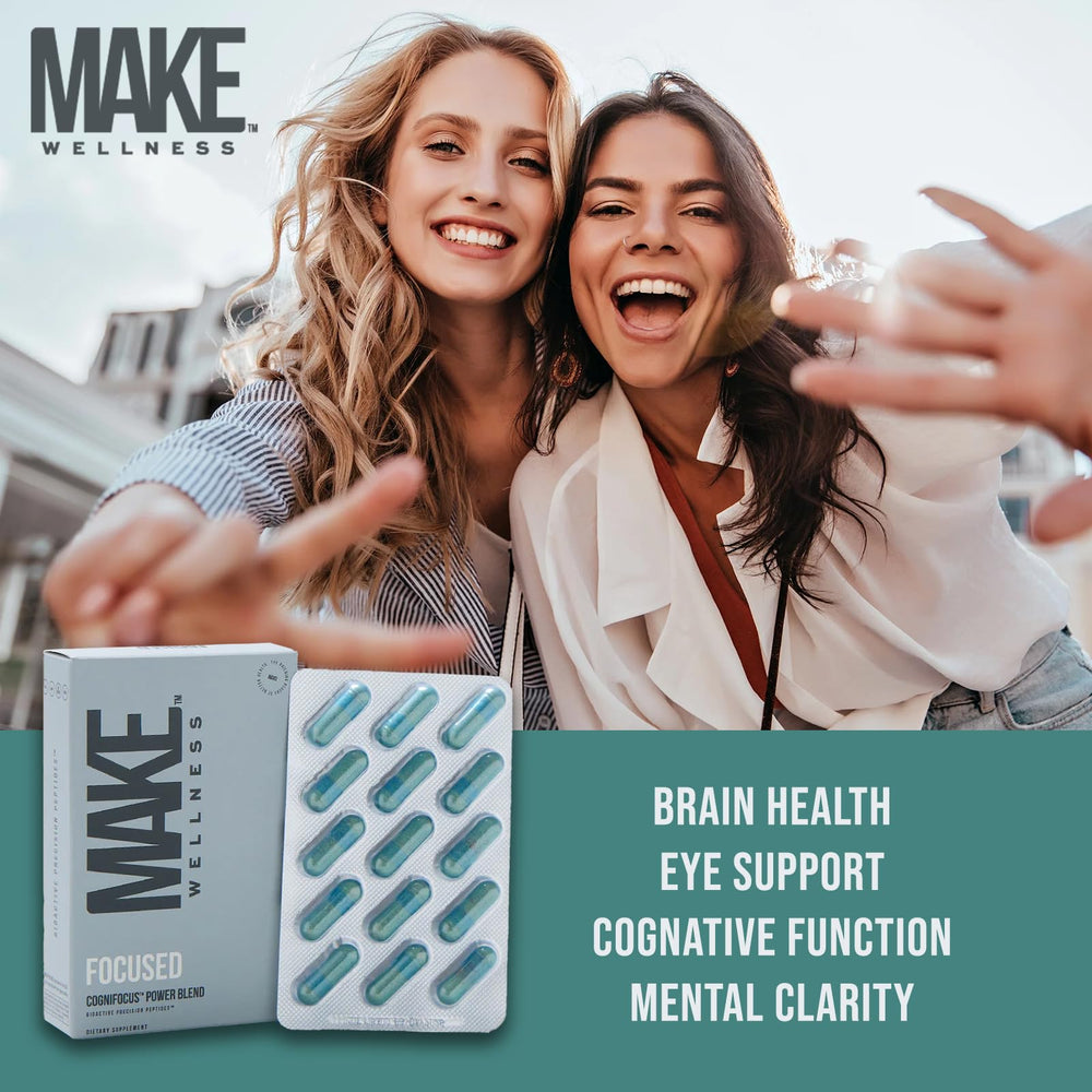 Make Wellness bottle dispense action suggests easy daily use.