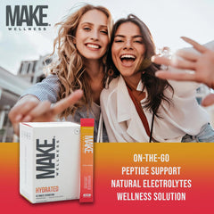 Make Wellness HYDRATED grapefruit flavor captures crisp taste.