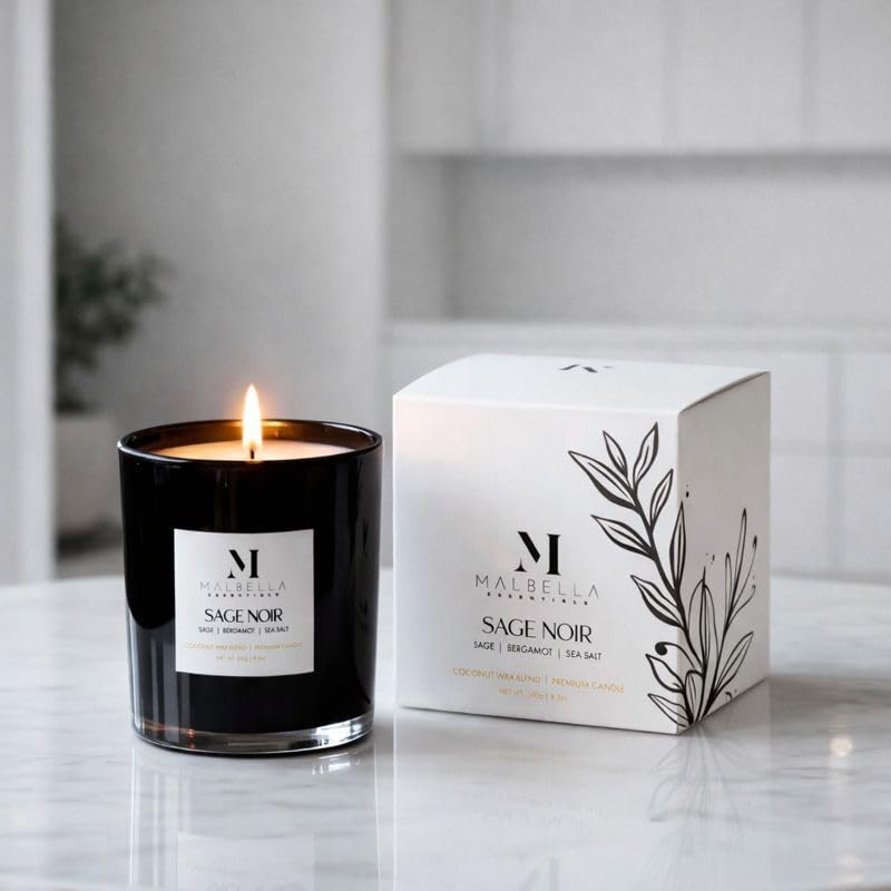 Sage Noire on a modern desk setup with elevated glow.