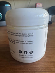Mama Bear Oasis lotion texture closeup showing creamy magnesium absorption.