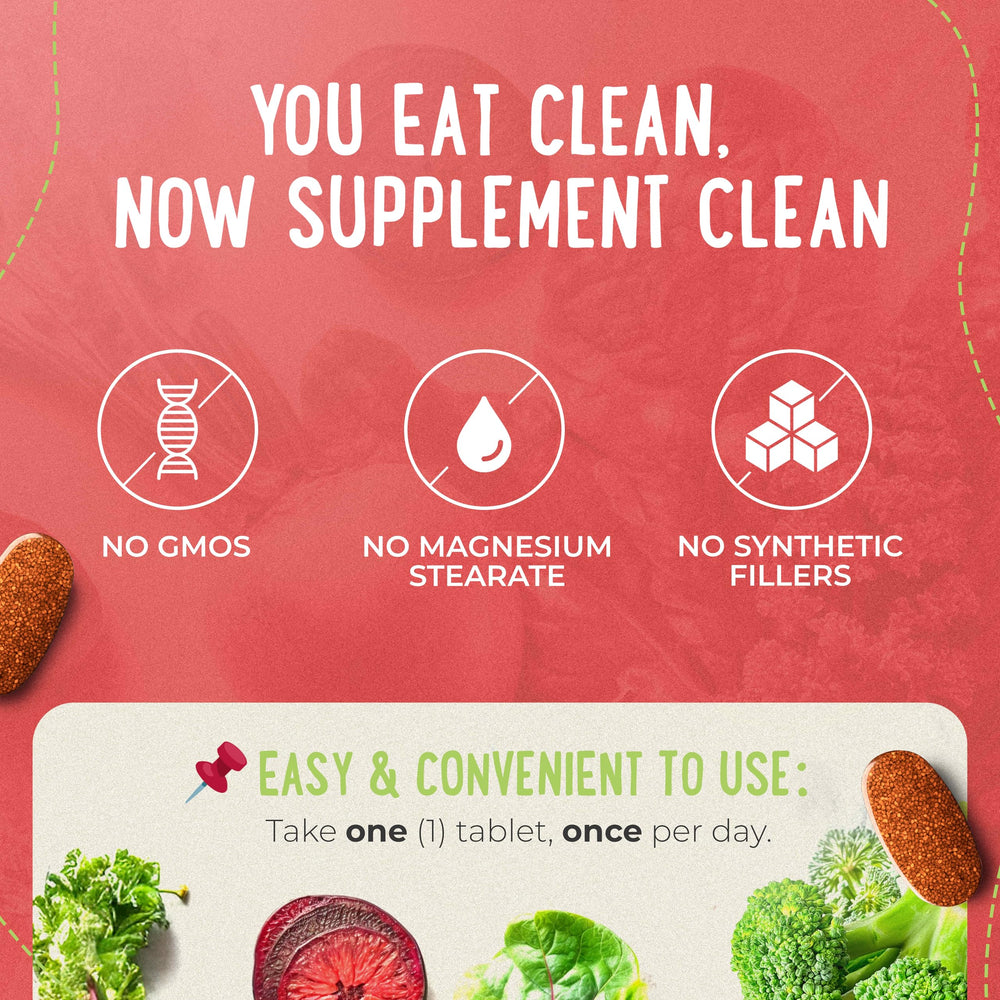 Mama Natural Organic Women's Multivitamin packaging emphasizes sustainable, clean-label packaging.
