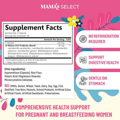 Mama's Select packaging close-up showcasing vegan, gluten-free formula for expectant moms.