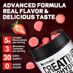 Manewu Creatine Monohydrate Gummies pack open for quick post-workout support