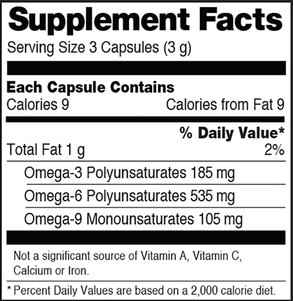Manitoba Harvest hemp seed oil softgels close-up, plant-based oil alternative to fish oil.