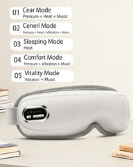MANLAISHI Eye Massager operates with a quiet motor for peaceful use.