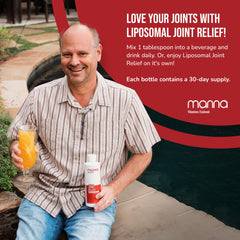 Manna Vitamins Evolved easy-dosing spoon photo implies simple routines for consistent joint care.
