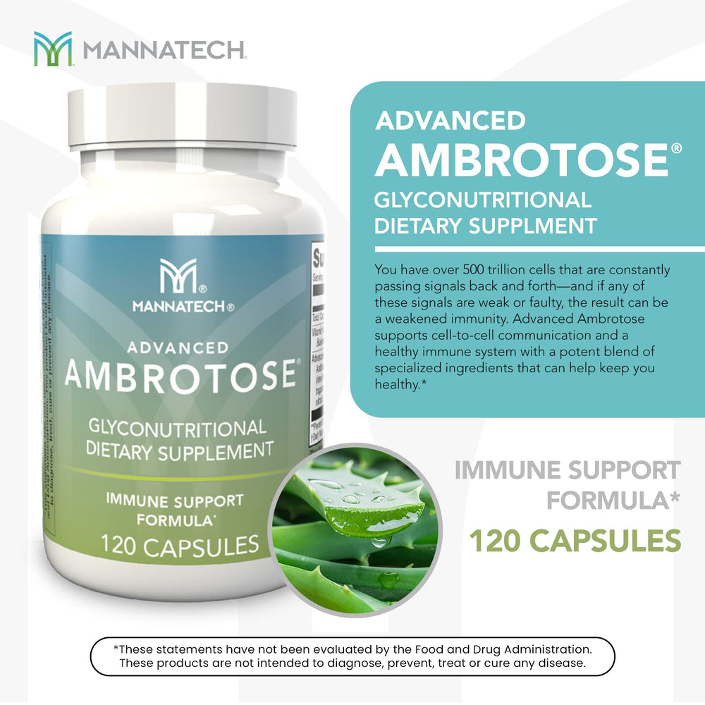Ambrotose capsules ready for daily use and easy swallowing.