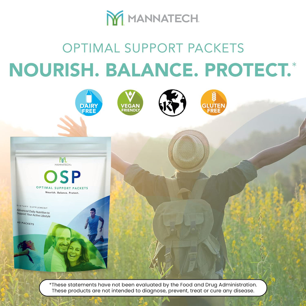 Mannatech Ashwagandha capsules in the bundle offering potential stress relief and energy lift.